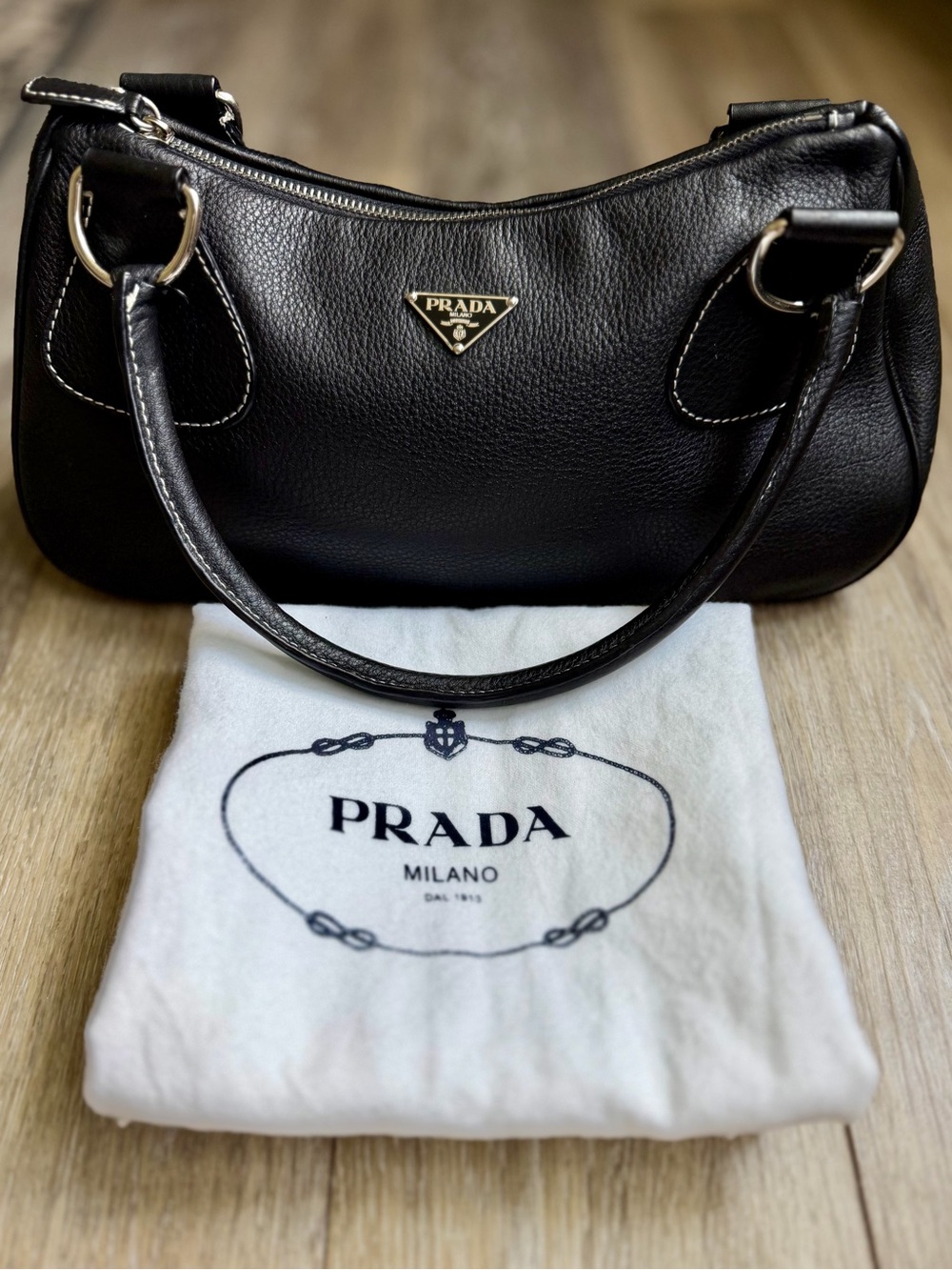 Prada Vitelli Daino Shoulder Bag